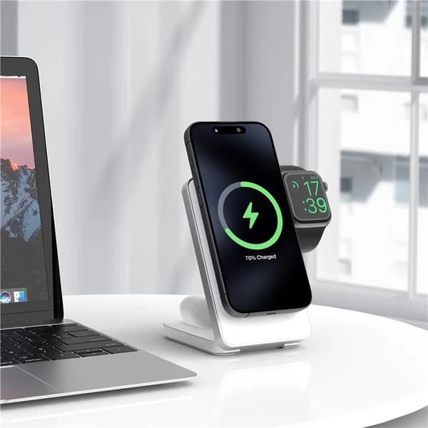 Qi2 MagSafe Trådlös Laddare iPhone, Apple Watch, Airpods 15W