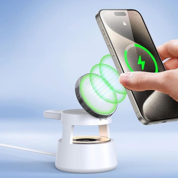 Duzzona MagSafe Trådlös Laddare iPhone, Apple Watch, AirPods
