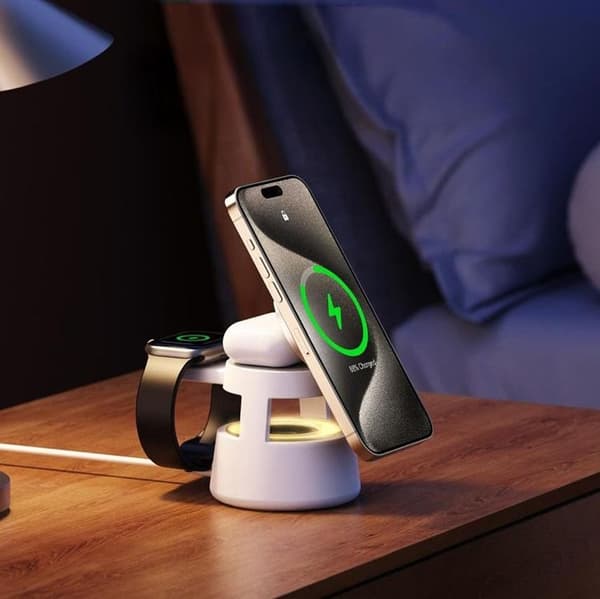 Duzzona MagSafe Trådlös Laddare iPhone, Apple Watch, AirPods