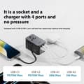 Miniatyrbild 4 av 10: ROCK Reseadapter 70W 2xUSB-A 1xUSB-C GaN