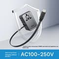 Miniatyrbild 6 av 10: ROCK Reseadapter 70W 2xUSB-A 1xUSB-C GaN