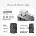 Miniatyrbild 9 av 10: ROCK Reseadapter 70W 2xUSB-A 1xUSB-C GaN