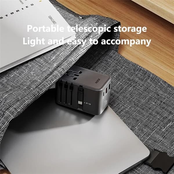ROCK Reseadapter 70W 2xUSB-A 1xUSB-C GaN