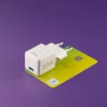 Miniatyrbild 8 av 11: Hama Snabbladdare 100W 2xUSB-C 1xUSB-A GaN - Vit
