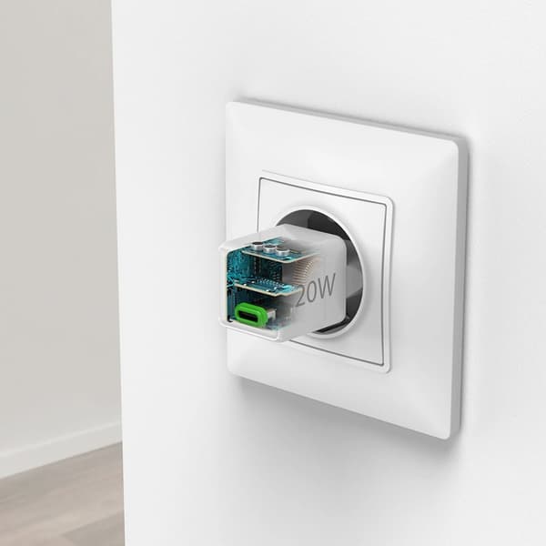 Hama Snabbladdare 100W 2xUSB-C 1xUSB-A GaN - Vit