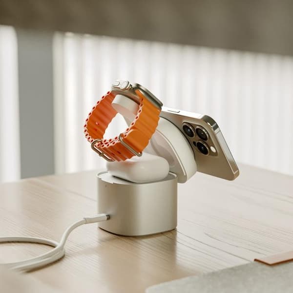 Alogic Qi2 4-in-1 Trådlös Laddare iPhone, Apple Watch, AirPods
