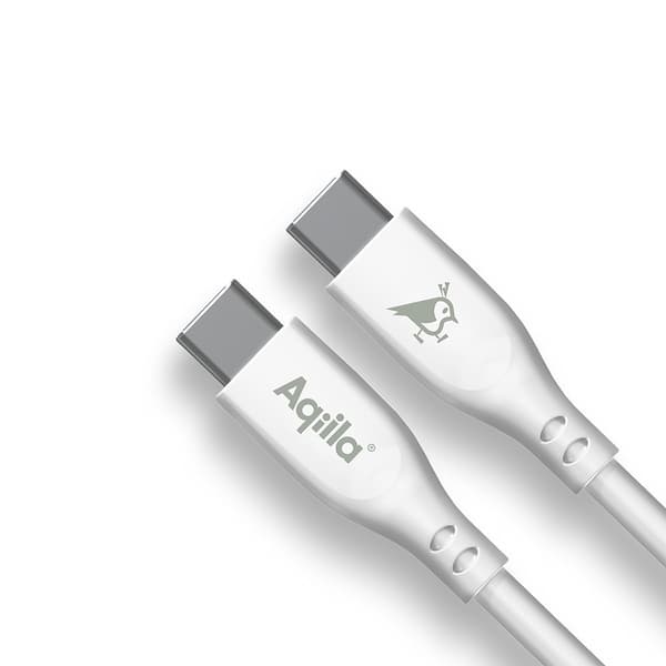 Aqiila Kaapeli Cablebird CS11 USB-C/USB-C 60W 1m Valkoinen