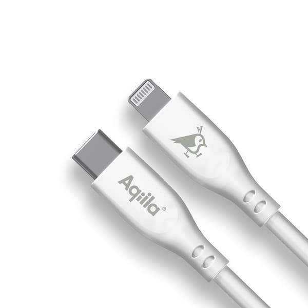 Aqiila Kabel Cablebird CS21 USB-C/Lightning 60W 1m Hvit