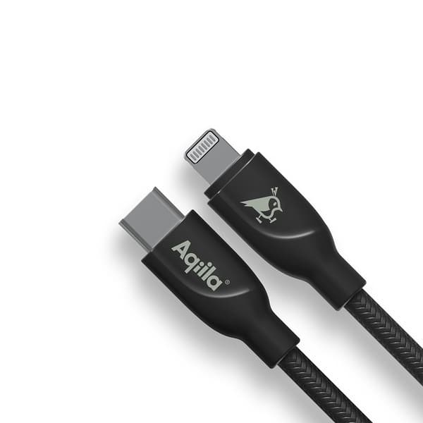 Aqiila Kabel Cablebird CB21 USB-C/Lightning 60W 1m Sort