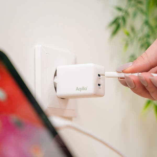 Aqiila Laturi Chargebird W45 GaN 45W Valkoinen