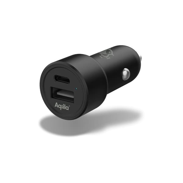Aqiila Biloplader Chargebird CC2 USB-C + USB-A 32W Sort