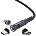 Miniatyrbild 6 av 11: Statik Kabel 360 Pro USB-C/LIghtning/Micro-USB 1m Svart