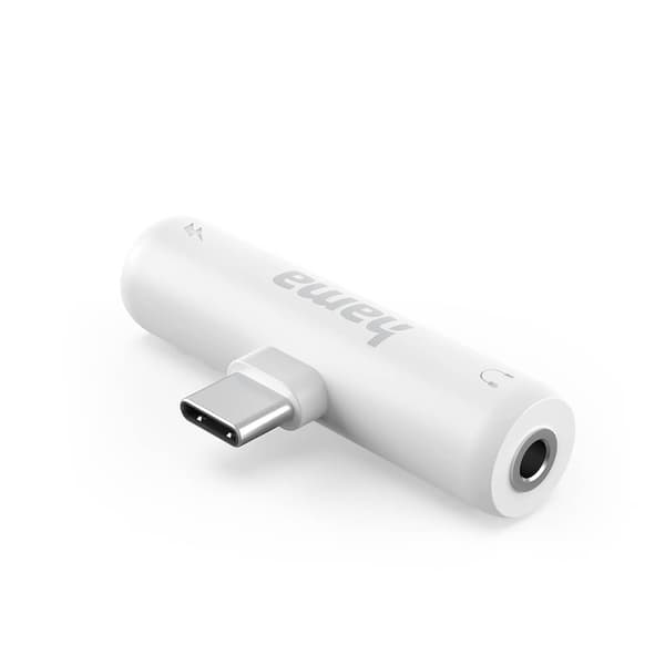 Hama Ljudadapter 2xUSB-C Vit