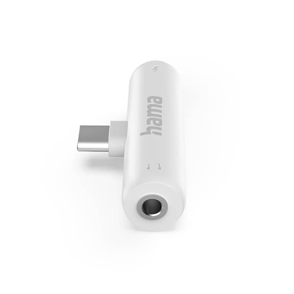 Hama Ljudadapter 2xUSB-C Vit