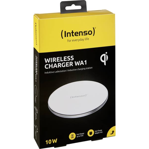 Intenso induktionsladdare 2000 mA WA1 7410512 Utgångar Qi-Standard Vit