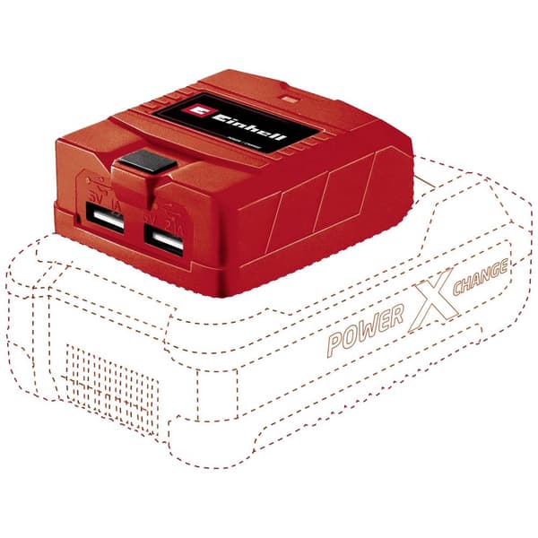 Einhell TC-CP 18 Li USB-Solo 4514120 Batteriadapter Svart, Röd