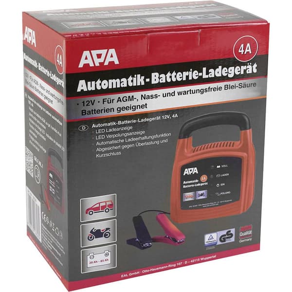 APA 16626 Bilbatteriladdare 12 V 27 A, 4 A