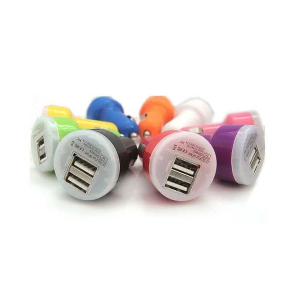 Universell Mini Billaddare Dubbel USB 2.1A