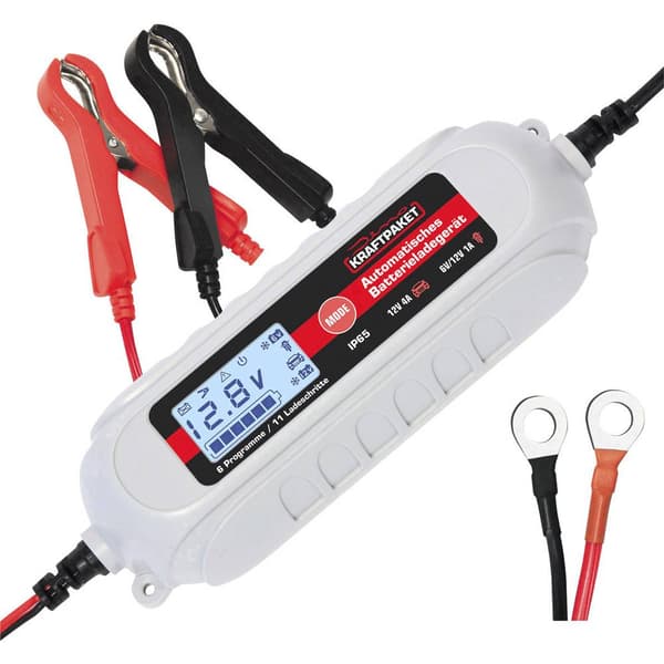 Dino KRAFTPAKET 136312 Bilbatteriladdare 12 V, 6 V 0.8 A 3.8 A
