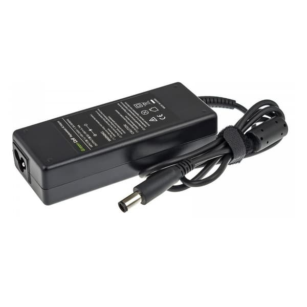 Green Cell laddare / AC Adapter till HP 90W / 19V 4.74A / 7.4mm-5.0mm Svart