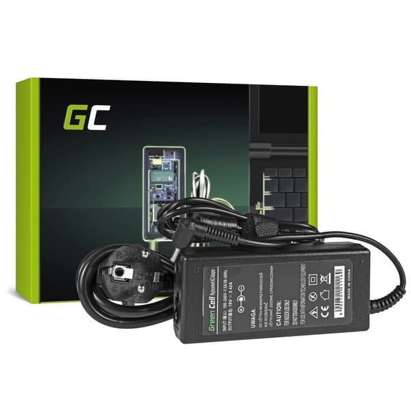 Green Cell laturi / Virtasovitin Asus 65W / 19V 3.42A / 4.0-1.35mm musta