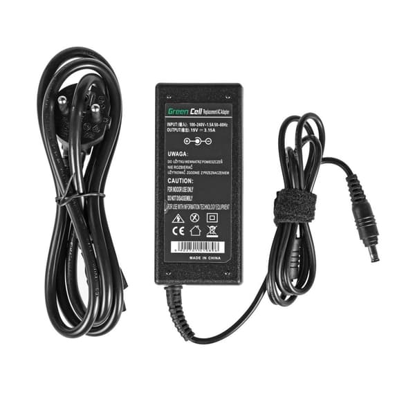 Green Cell laturi / Virtasovitin Samsung 60W / 19V 3.16A / 5.5mm-3.0mm