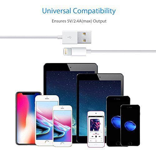 3 st hög kvalitet 1 m iphone kabel - vit