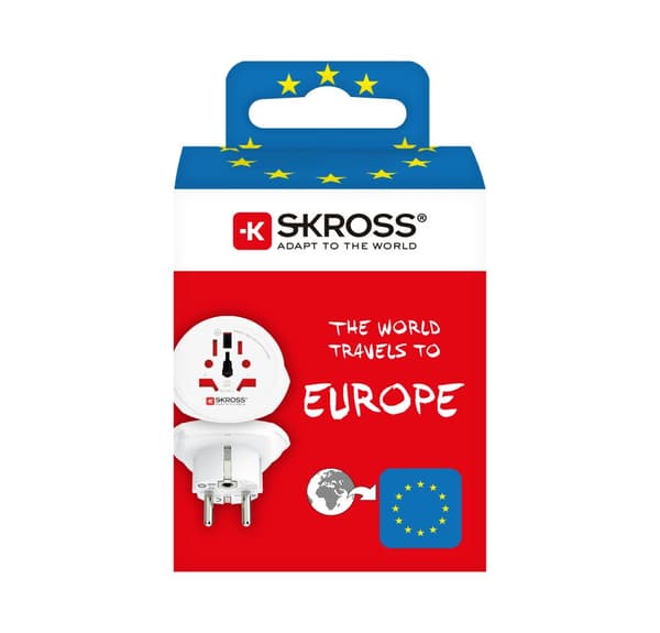 Reiseadapter World to Europe Grounded