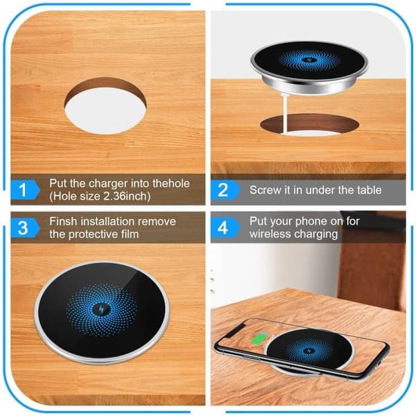 Ultra-tynd, trådløs lader for mobilen