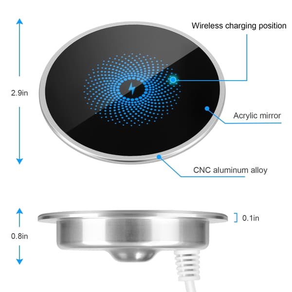 Ultra-tynd, trådløs lader for mobilen