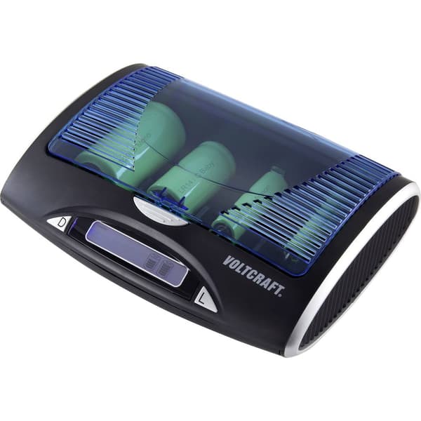VOLTCRAFT P-600 Batteriladdare NiMH AAA (R03), AA (R6), C (R14), D (R20), 9V block (6F22)