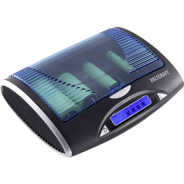 VOLTCRAFT P-600 Batteriladdare NiMH AAA (R03), AA (R6), C (R14), D (R20), 9V block (6F22)