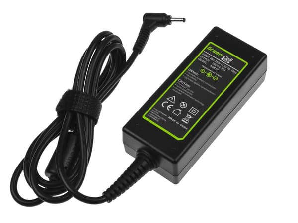 Green Cell laturi / AC Adapteri - Adapteri Asus 45W / 19V 2.37A / 3.0-1.1mm musta