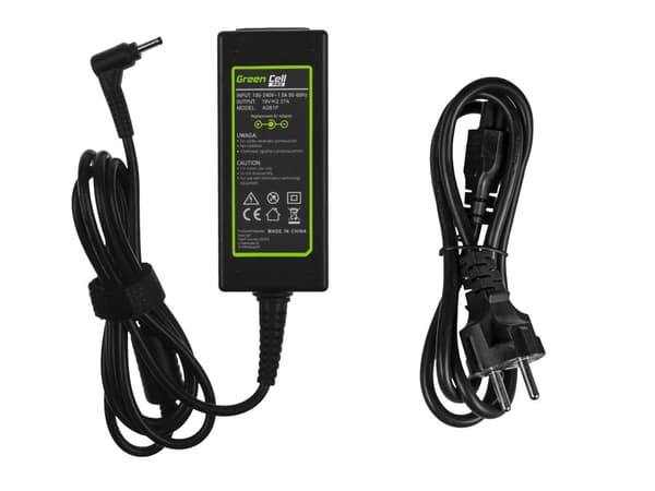 Green Cell lader / AC Adapter til Adapter Asus 45W / 19V 2.37A / 3.0-1.1mm