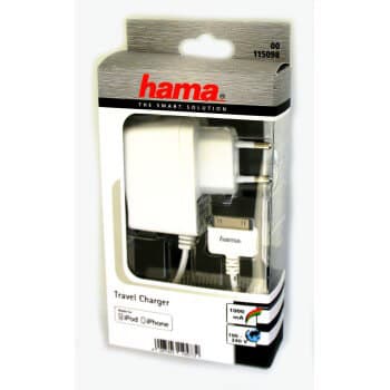 HAMA iPhone4 lader 220V Hvit MFI