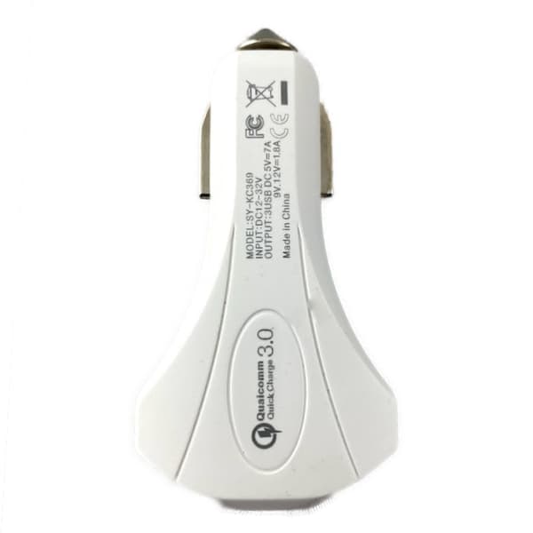 USB Charger - Car 3 Outlets