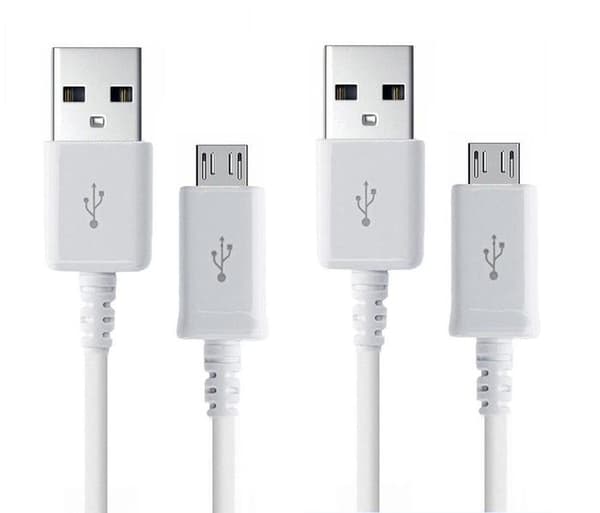2-Pack - 2 Meter Micro-USB Laddningskabel Samsung/Sony/Huawei/LG