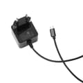 Miniatyrbillede 2 af 5: USB wall charger, fixed Micro USB cable, 1 m, black