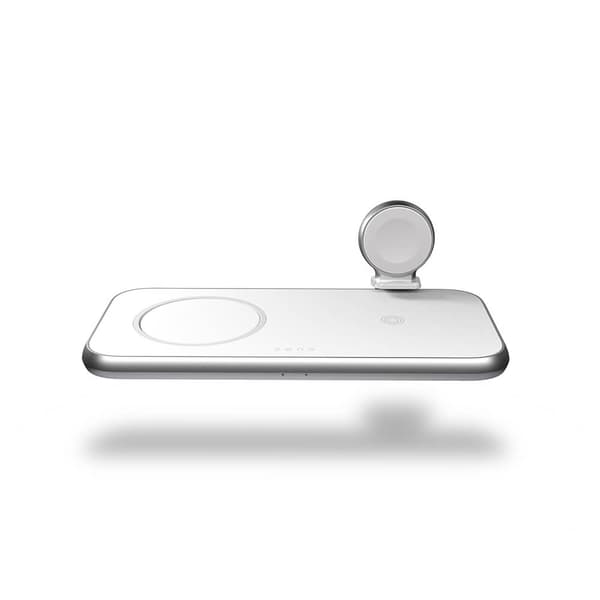 ZENS 4in1 Lader Designet for Magsafe  10W+Plass for Magsafe + USB-A + Apple Watch