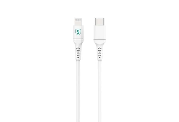 SiGN USB-C till Lightning-kabel 1m, MFi, 3A, 60W - Vit