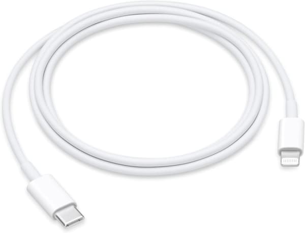 Apple Lightning till USB-C Kabel 1m bulk - Vit