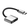 Miniatyrbillede 1 af 3: Adapter USB-C - 3,5mm - USB-C Ladda & Lyssna - Silver