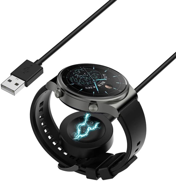 INF Huawei GT 2 Pro/Watch 3/Watch 4/GT3 trådlös laddningsdocka / magnetisk snabbladdare Svart