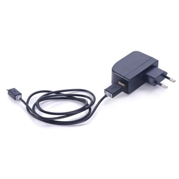 Laddare och Micro-USB Kabel 1 meter - Svart