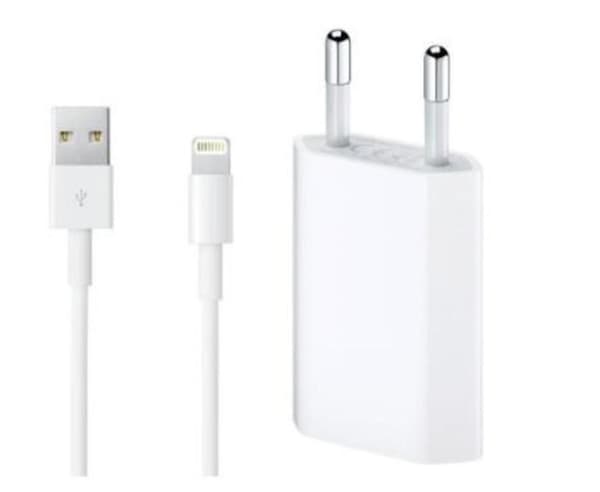 For IPhone charger with Lightning cable 2 m - White + USB charger