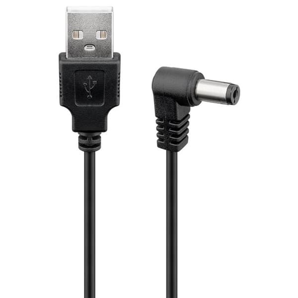 Goobay USB - DC-kaapeli 5,5/2,5mm