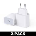 Miniatyrbild 5 av 8: iPhone laddare för Apple 11/12/13 USB-C strömadapter 20W PD Vit