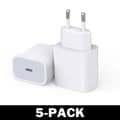Miniatyrbild 7 av 8: iPhone laddare för Apple 11/12/13 USB-C strömadapter 20W PD Vit