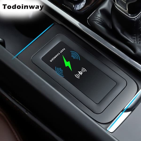 Qi Trådlös laddare, 15 W, induktion, för V60/XC60/S90/V90/XC90 Qi Trådlös laddare, 15 W, induktion, för V60/XC60/S90/V90/XC90