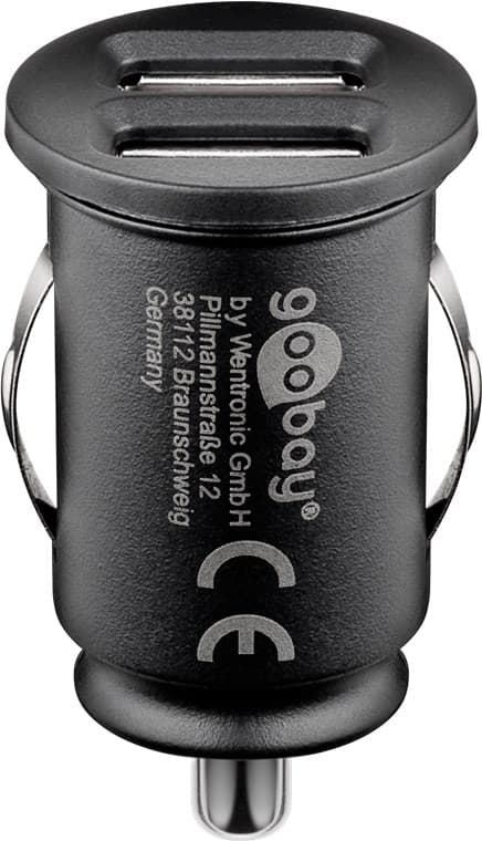 Dobbelt USB-biloplader (12 W)